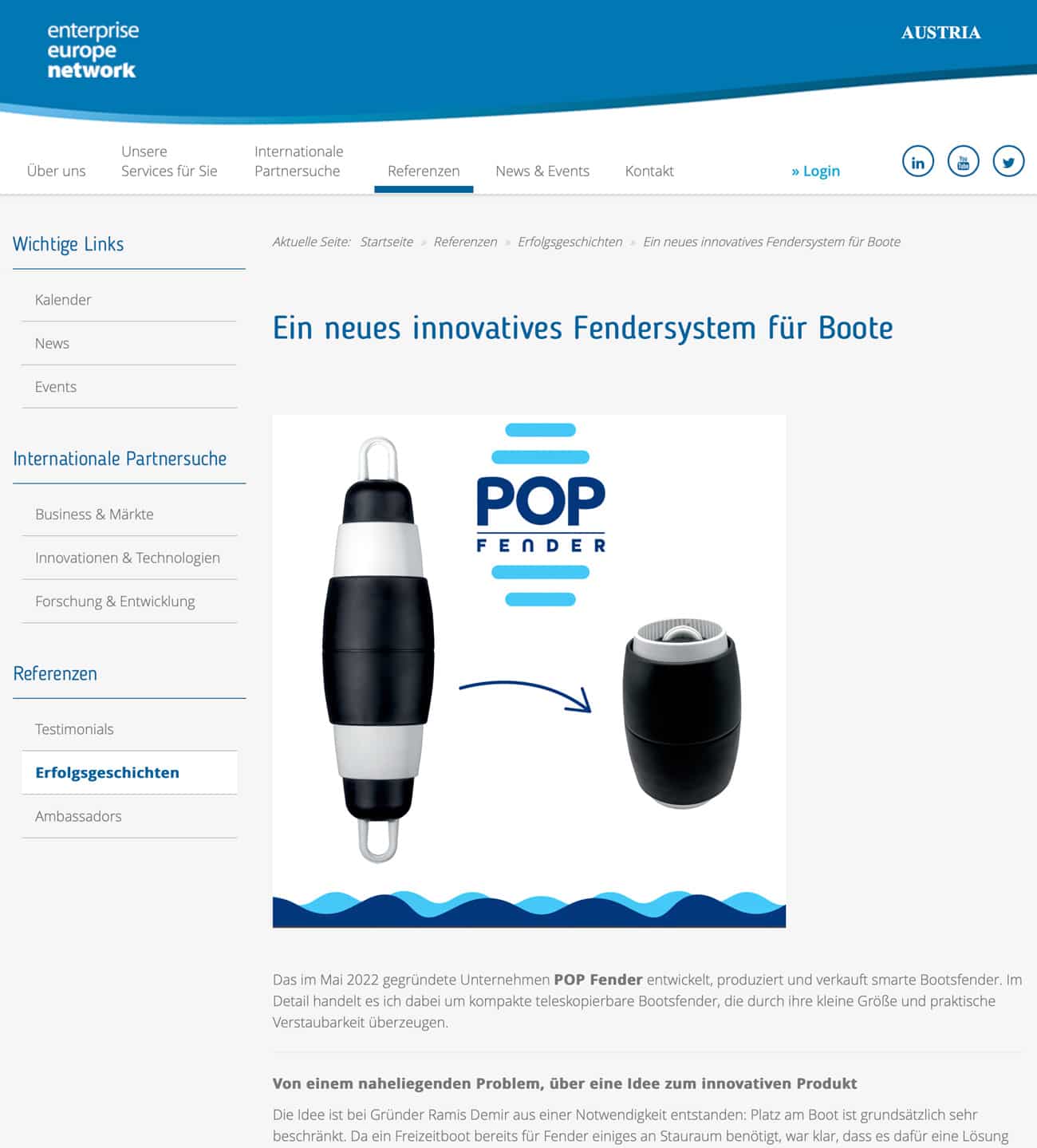 Pop Fender in der Neuen Vorarlberger Tageszeitung